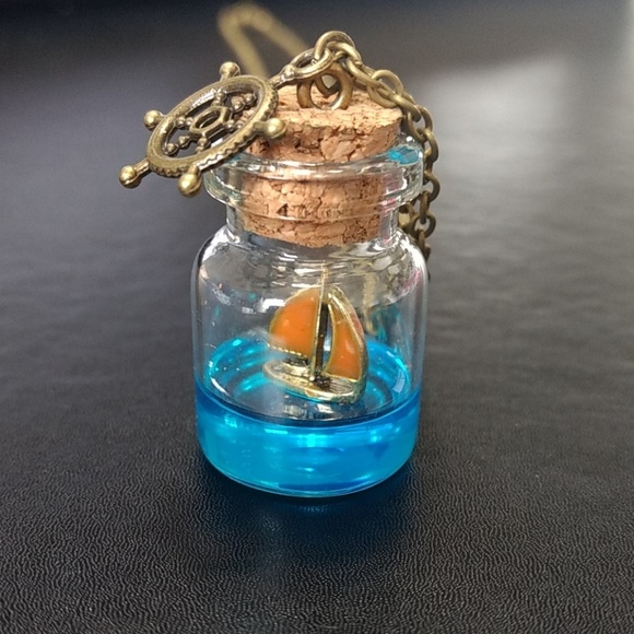 Jewelry - *Sale Final* Ship in a bottle necklace